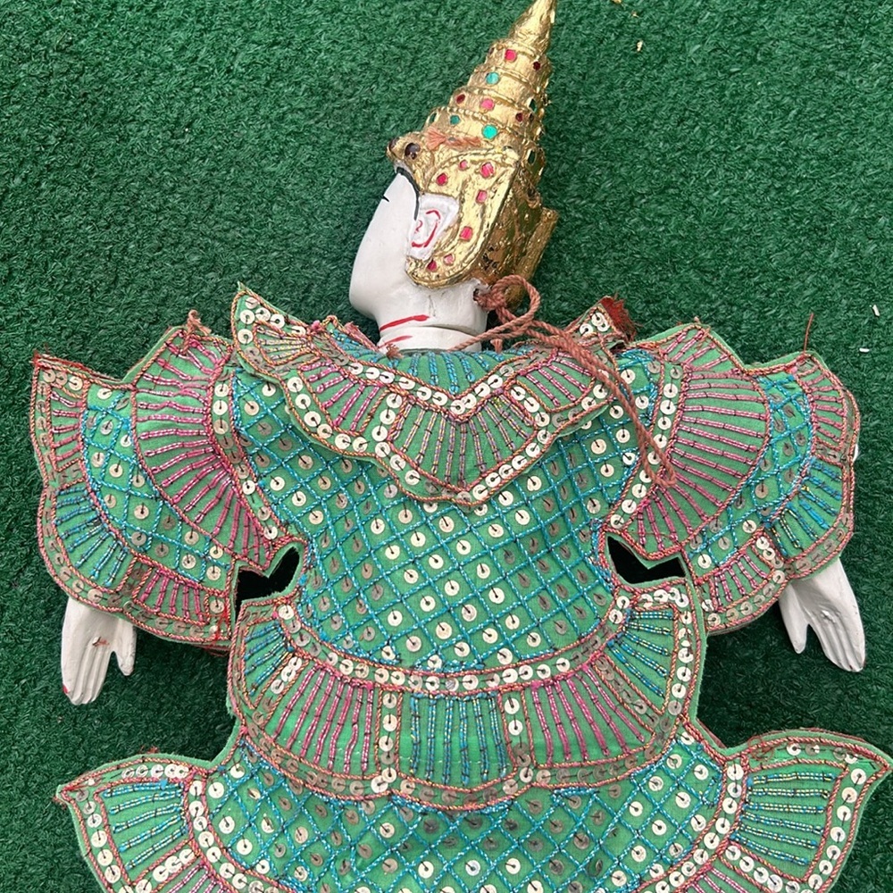 Vintage Balinese Wooden Marionette String Puppet - Picture 4 of 5